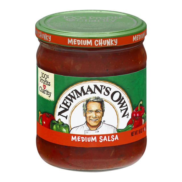 Newman's Own Medium Chunky Salsa - Case of 8 - 16 fl oz - Cozy Farm 