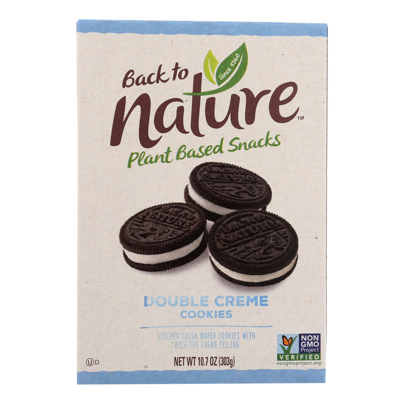 Back To Nature Double Classic Creme Cookies - Case of 6 - 10.7 oz Pack - Cozy Farm 