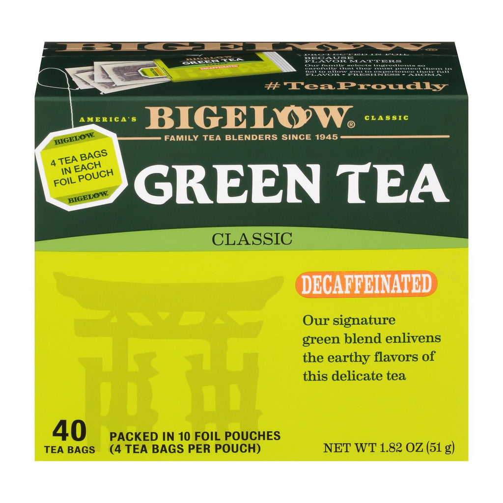 Bigelow Tea Decaf Green Tea - Case of 6 - 40 Bags - Cozy Farm 