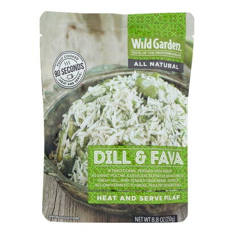 Wild Garden Pilaf with Dill & Fava Beans - Pack of 6 - 8.8 oz. - Cozy Farm 