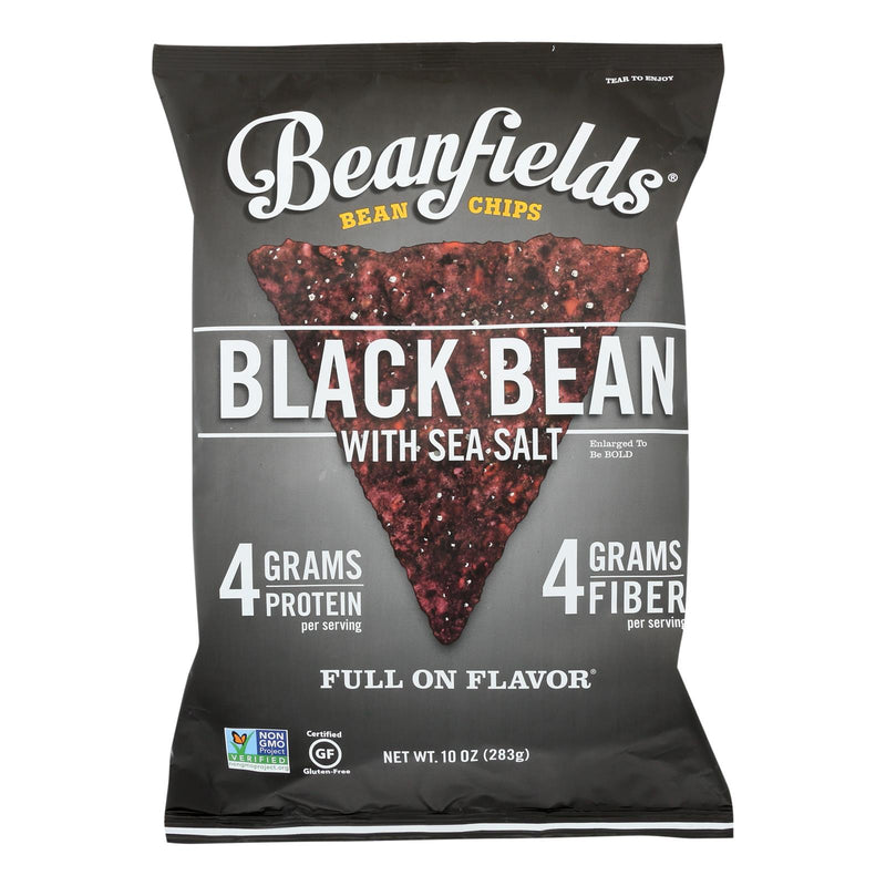 Beanfields - Ben Chip Black Bean & Salt - Case Of 4 - 10 Oz - Cozy Farm 