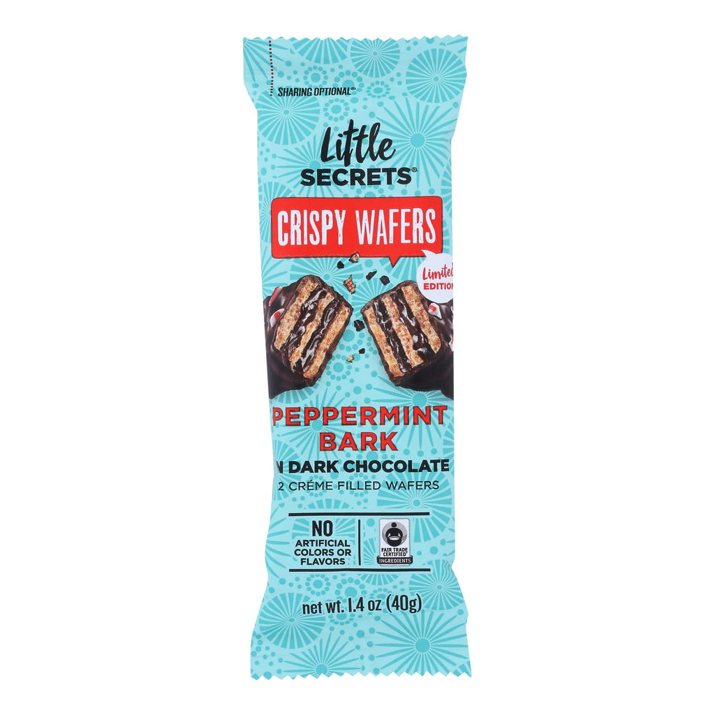 Little Secrets - Crispy Wfr Dark Chocolate Pprmnt - Case Of 12 - 1.4 Oz - Cozy Farm 