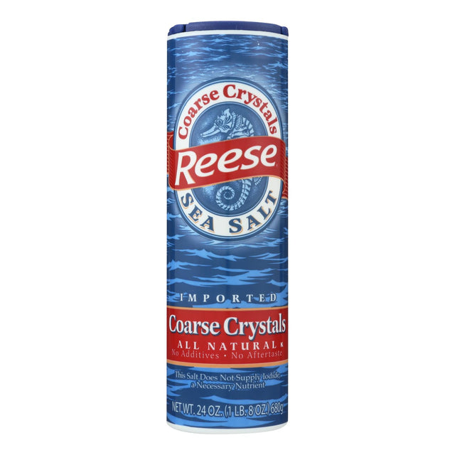 Reese Seasonings Sea Salt, Coarse Crystals, 24 oz, Case of 12 - Cozy Farm 