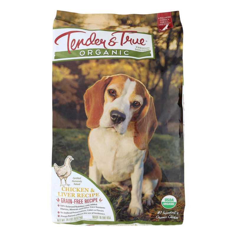 Tender & True Dog Food, Chicken & Liver Flavor, 20 Lbs - Cozy Farm 