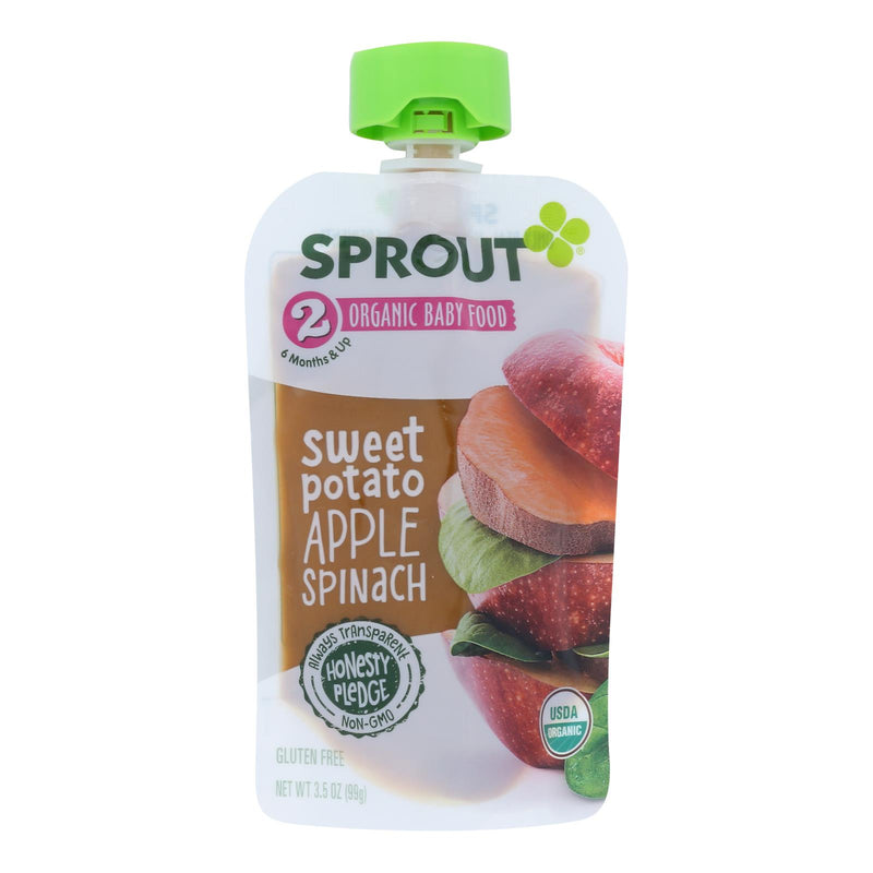 Sprout Foods Inc - Pouch Sweet Pot Apple Spn - Case Of 12 - 3.5 Oz - Cozy Farm 