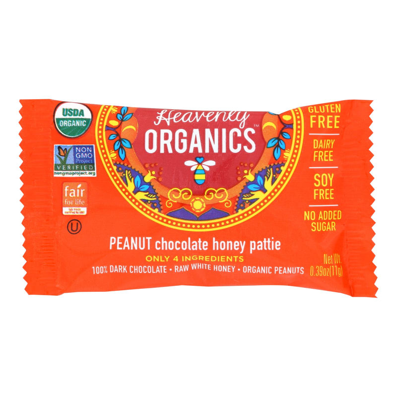 Heavenly Organics Heavenly Organics Chocolate Honey Patties - Peanut - Case Of 40 - 0.39 Oz. - Cozy Farm 