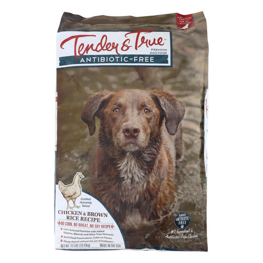 Tender & True Dog Food, Chicken and Brown Rice, 23 Lb - 1 Case - Cozy Farm 