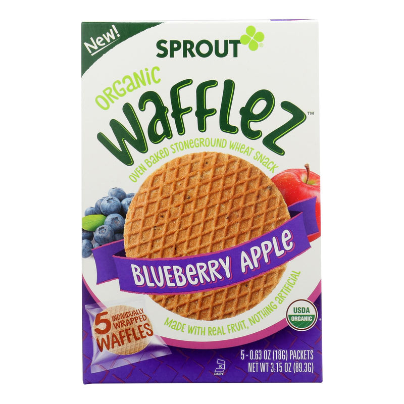 Sprout Foods Inc - Wafflez Blubry Apple - Case Of 10 - 5/.63 Oz - Cozy Farm 