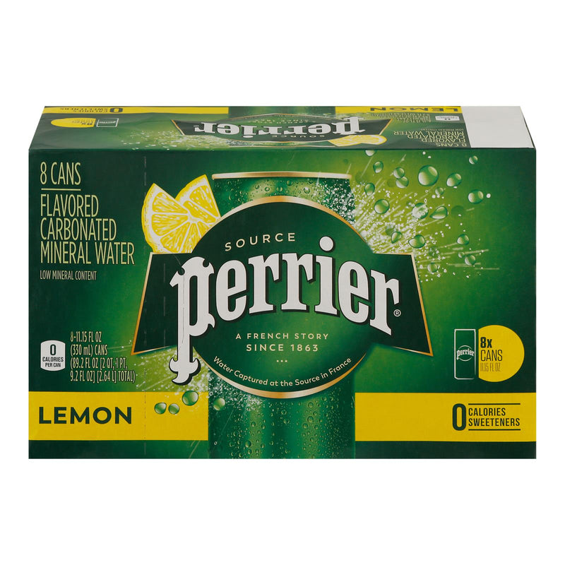 Perrier - Sparkling Min Water Lemon - Case Of 3-8/11.15z - Cozy Farm 