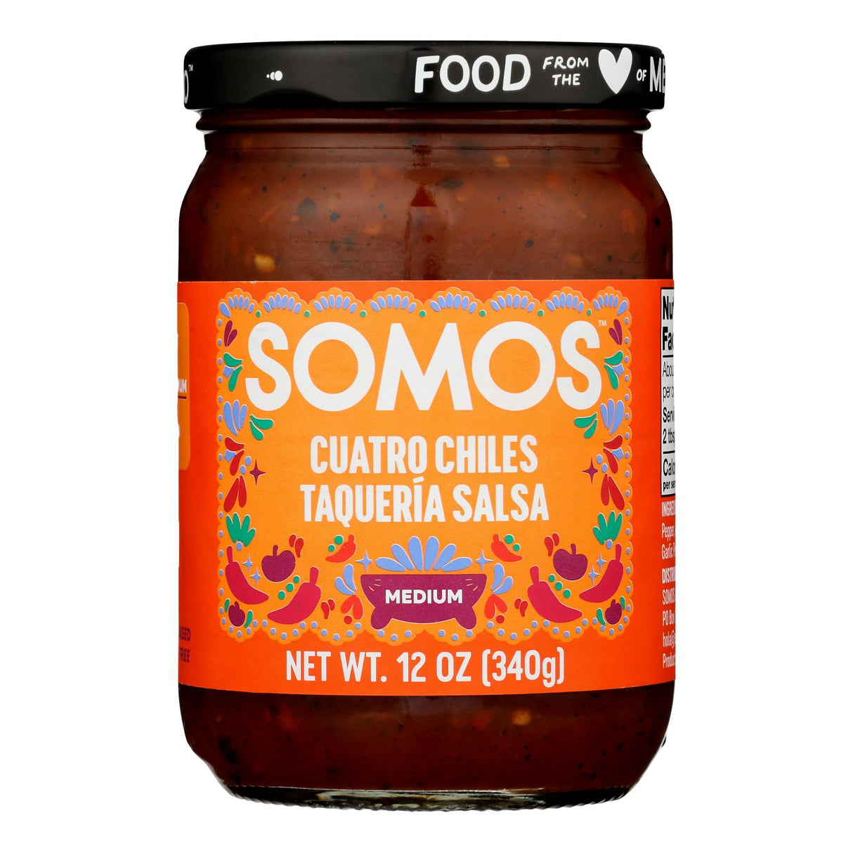 Somos - Salsa Cuatro Chiles - Case Of 6-12 Oz - Cozy Farm 