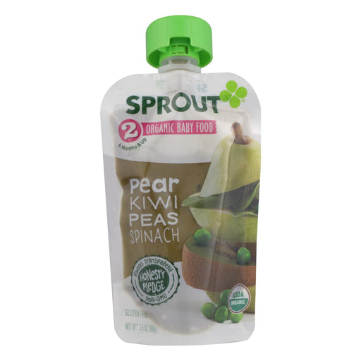 Sprout Foods Inc - Baby Food Pear Kiw Spnch - Case Of 12 - 3.5 Oz - Cozy Farm 