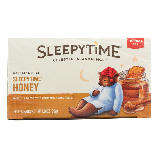 Celestial Seasonings Sleepytime Honey Herbal Tea, 20 Bags (Pack of 6) - Cozy Farm 