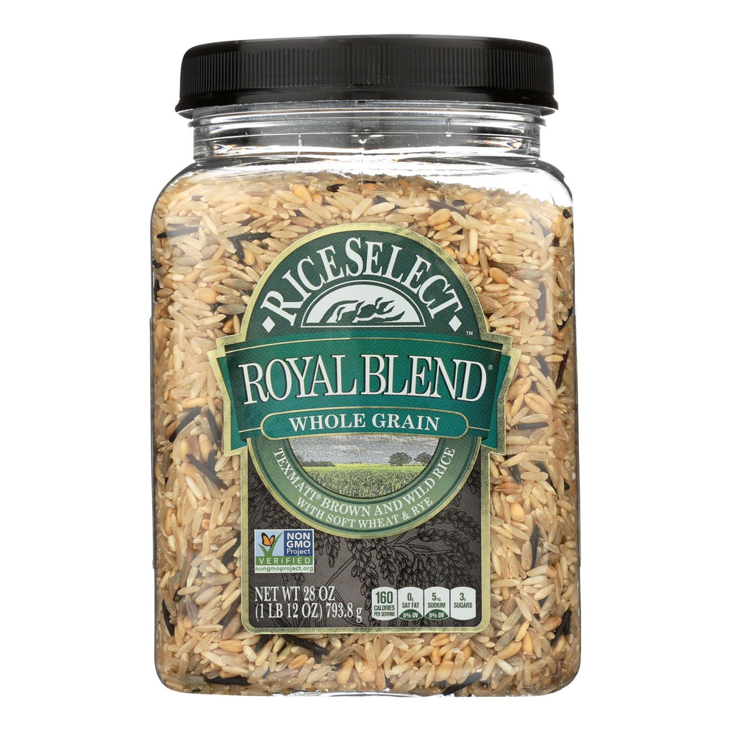Rice Select Royal Blend Rice - Whole Grain and Brown - Case of 4 - 28 Oz. - Cozy Farm 
