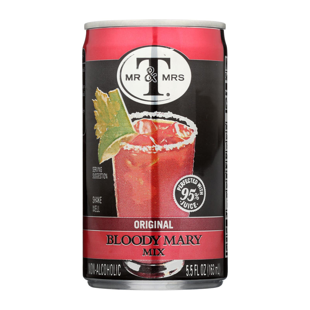 Mr And Mrs T Cocktail Mix - Bloody Mary - Case Of 24 - 5.5 Oz - Cozy Farm 
