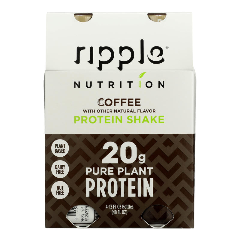 Ripple Foods Pbc - Shake Rtd Coffee Protein 4pck - Case Of 4 - 4/12 Oz - Cozy Farm 