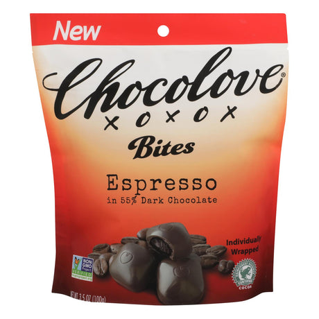 Chocolove Xoxox Peach Bites Espresso, 3.5 Oz (Case of 8) - Cozy Farm 