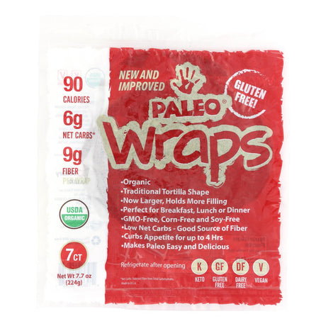 Julian Bakery Organic Paleo Coconut Wraps - Case of 12 - 3.5 Oz. Each - Cozy Farm 