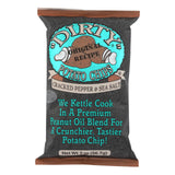 Dirty Chips - 2 Oz Potato Chips with Cracked Pepper and Salt (Pack of 25) - Cozy Farm 