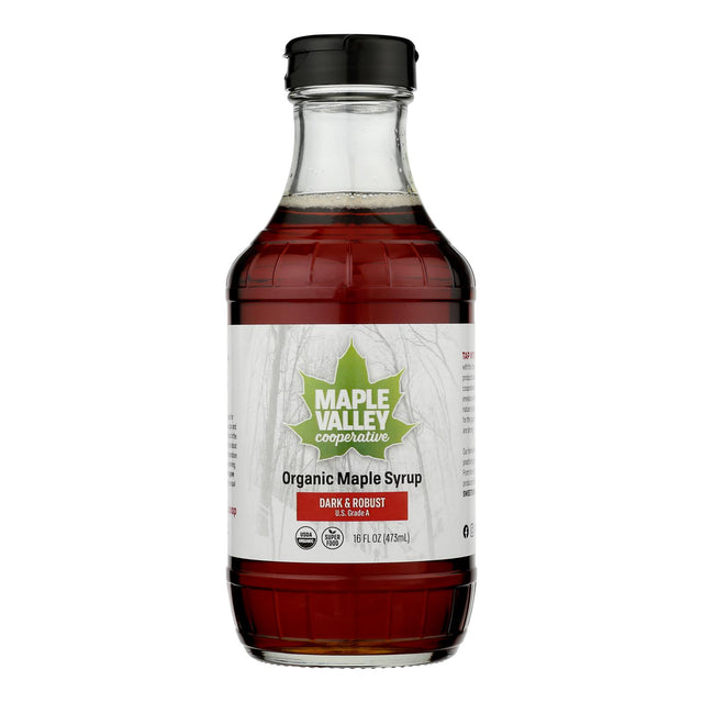 Maple Valley Cooperative Organic Maple Syrup - Grade A - 16 Fl Oz (Pack of 6) - Cozy Farm 