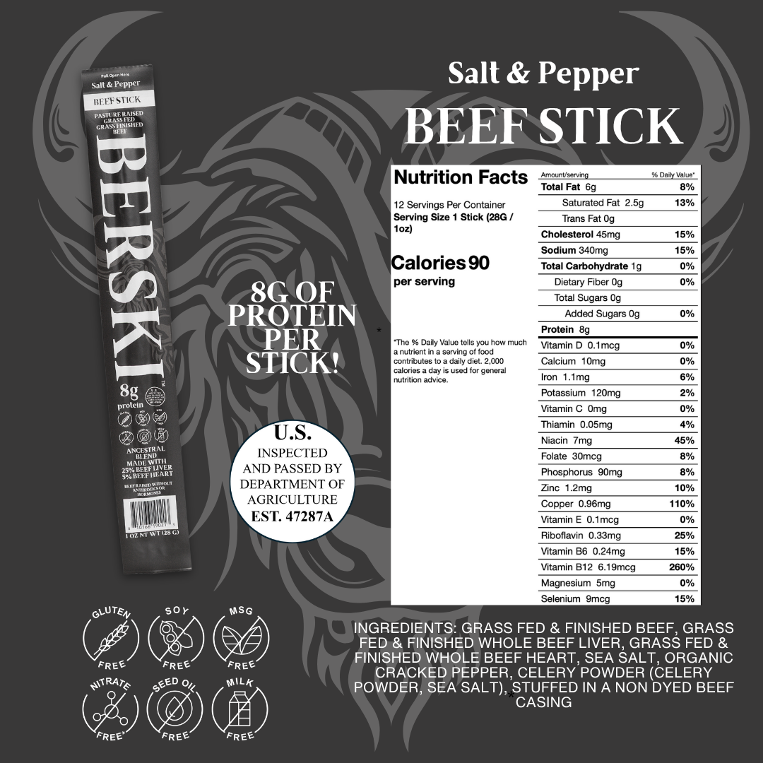 BERSKI 1 oz Ancestral Beef Stick - BUNDLE