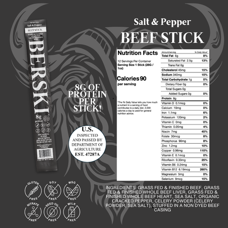 BERSKI 1 oz Ancestral Beef Stick - BUNDLE