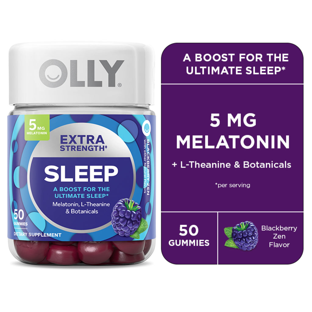 Olly Gummy Supplements Extra Sleep Blackberry (Pack of 50) - Cozy Farm 