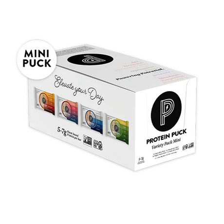 Protein Puck Mini Variety Pack - Case of 12 - 1.34 Oz - Cozy Farm 