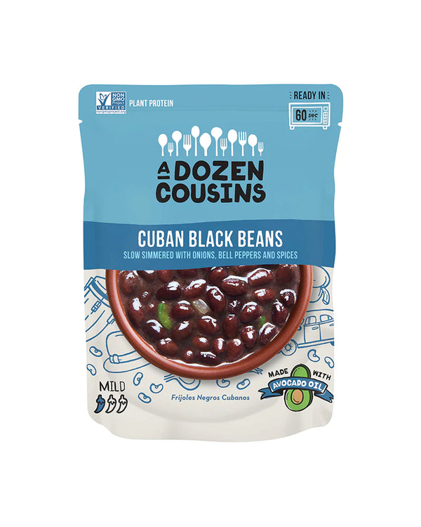A Dozen Cousins Ready-to-Eat Cuban Black Beans, 60 Oz. Value Pack - Cozy Farm 