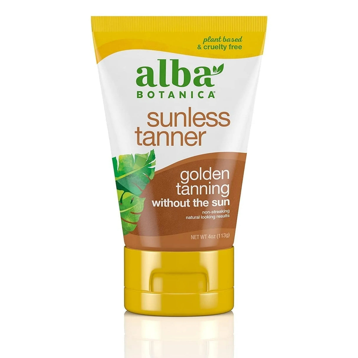 Alba Botanica - Fórmula natural bronceadora sin sol muy emoliente - 4 oz - Paquete de 2