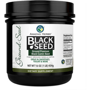 Amazing Herbs - Black Seed Ground Seed - 16 Oz