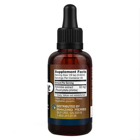 Amazing Herbs Yohimbe Express  supplement facts