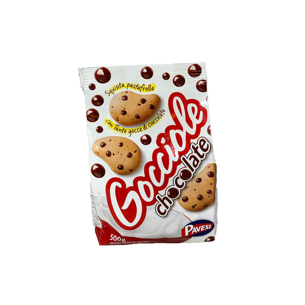 Pavesi Gocciole Chocolate Chip Cookies, 500g