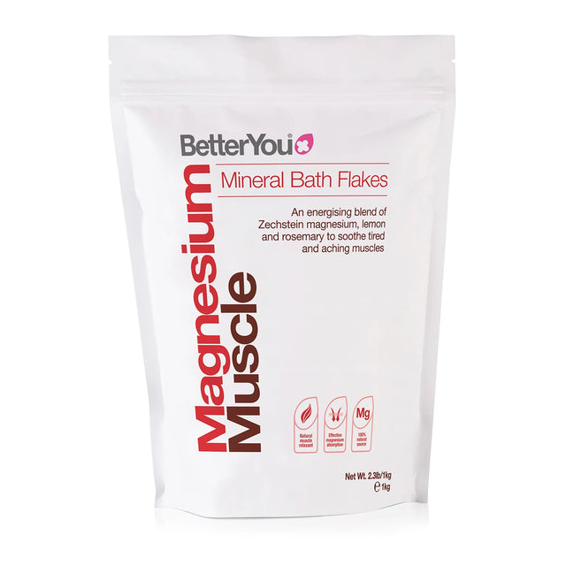 Betteryou - Magnesium Muscle Flakes 2.3 lb, (Ea) - Muscle Relaxation Soak