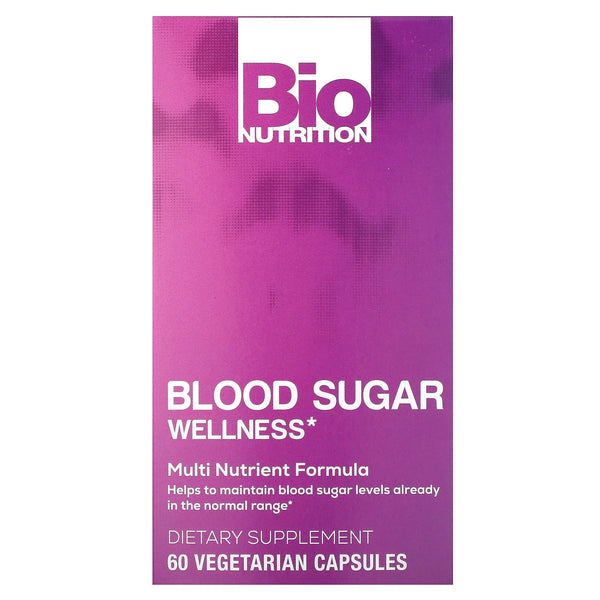Blood Sugar Wellness Supplement, 60 Vegetarian Capsules by Bio Nutrition