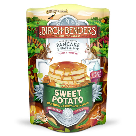 Birch Benders - Sweet Potato Zucchini Pancake Mix, 12 oz (Case of 6) - Gluten-Free Breakfast
