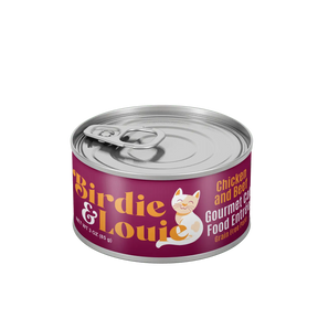 Birdie & Louie Cat Food, Chicken & Beef, 3 oz (Pack of 12) - Premium cat food.
