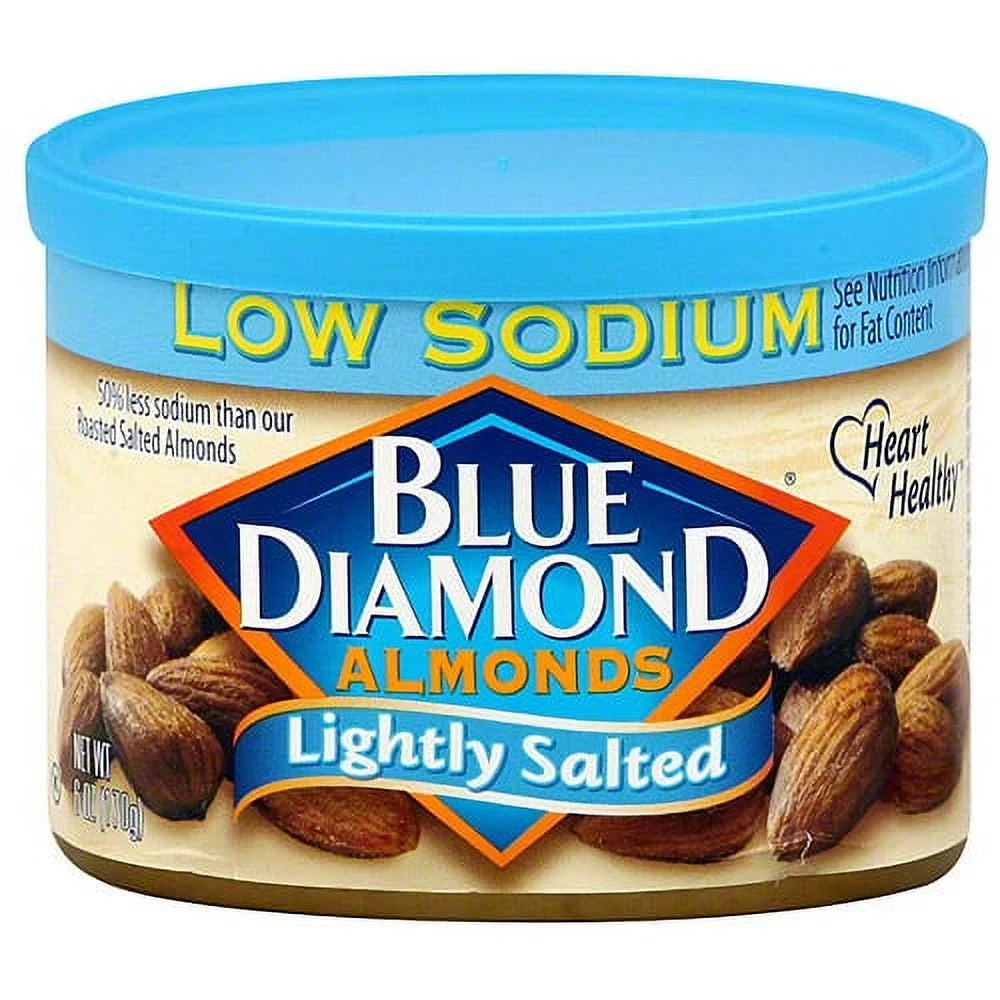 Blue Diamond - Lightly Salted Almonds, 12 oz (Pack of 6) - Gluten-Free Snack