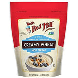 Bob's Red Mill Creamy Hot Cereal, Wheat Farina, 24 oz, Pack of 4