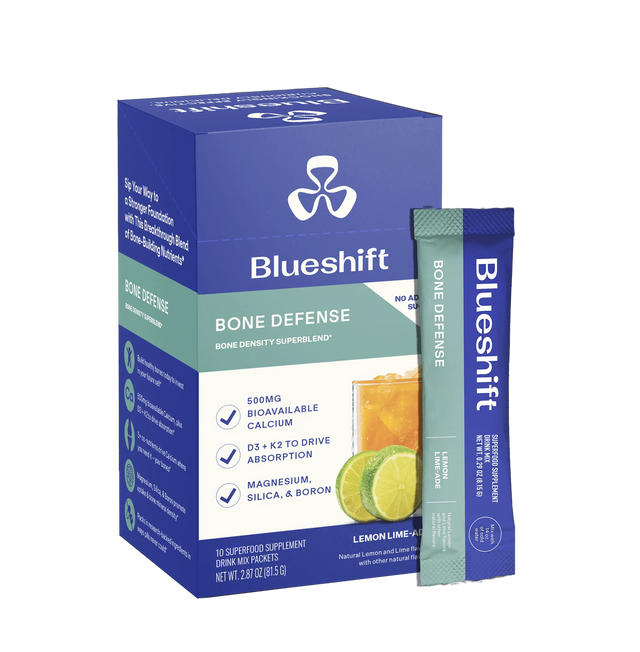 Blueshift Bone Defense Lemon Limeade, 14 ct (Pack of 1) - Dairy Free Drink