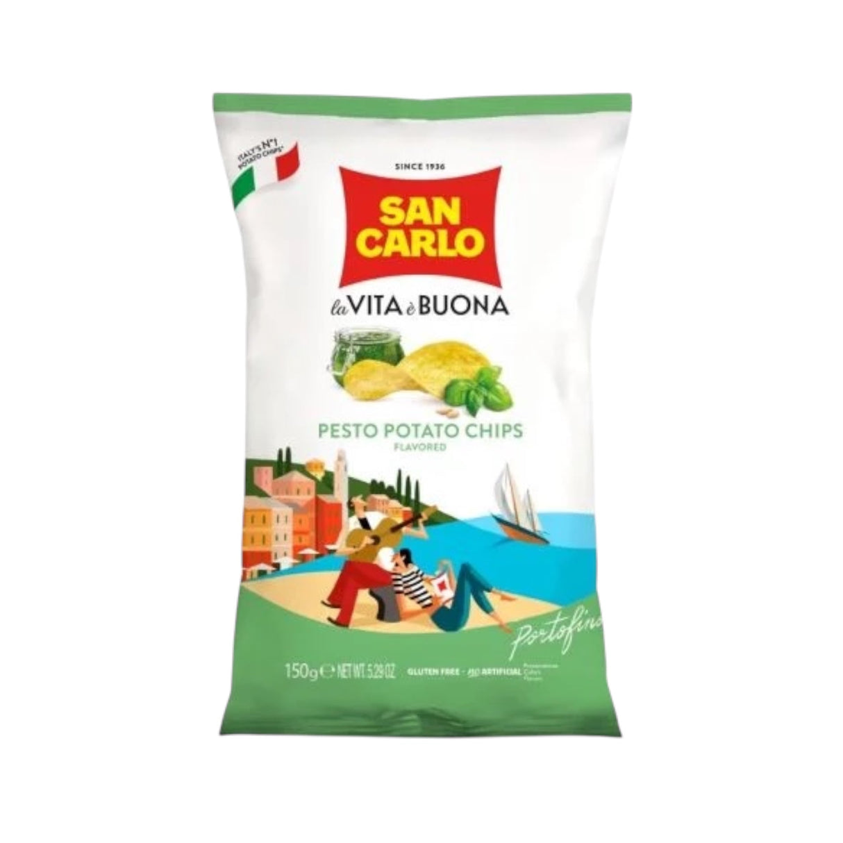 San Carlo Potato Chips Pesto 
150g