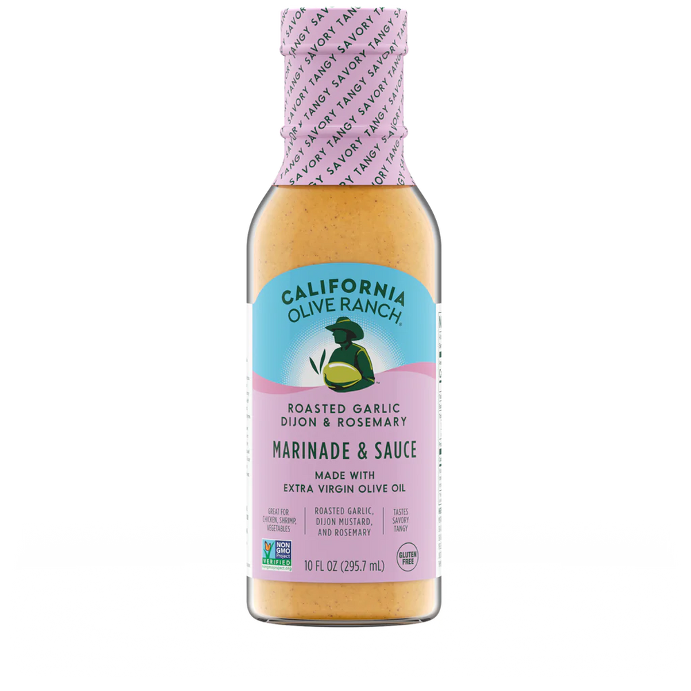 California Olive Ranch Mrnde Roasted Garlic Dijon Sauce - 6-Pack - 10 oz. - Cozy Farm 