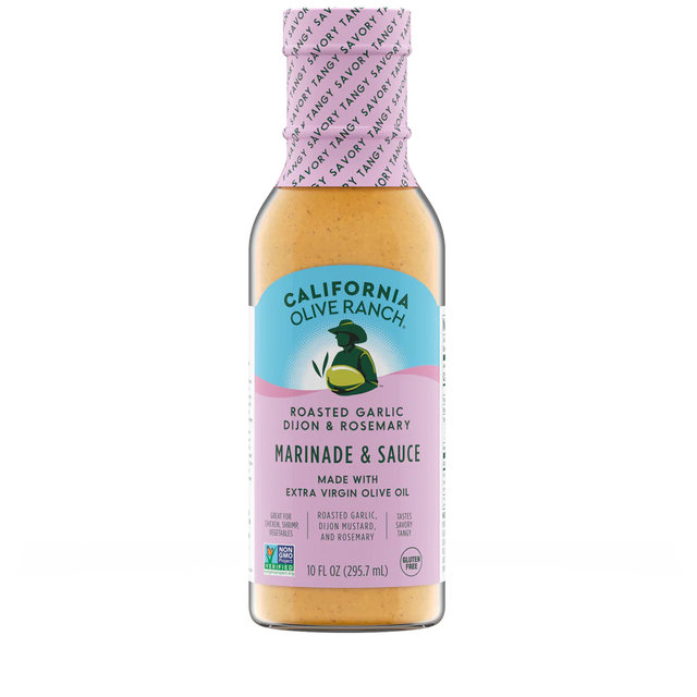 California Olive Ranch Mrnde Roasted Garlic Dijon Sauce - 6-Pack - 10 oz. - Cozy Farm 
