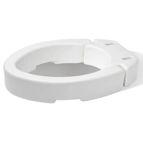 Carex Elongated Raised Toilet Seat - Elevated Riser for Standard & Elongated Toilets - 300 lb Capacity