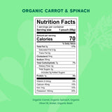 Serenity Kids Organic Carrot, Spinach & Basil Baby Food Pouches, 6-Pack (3.5 oz)