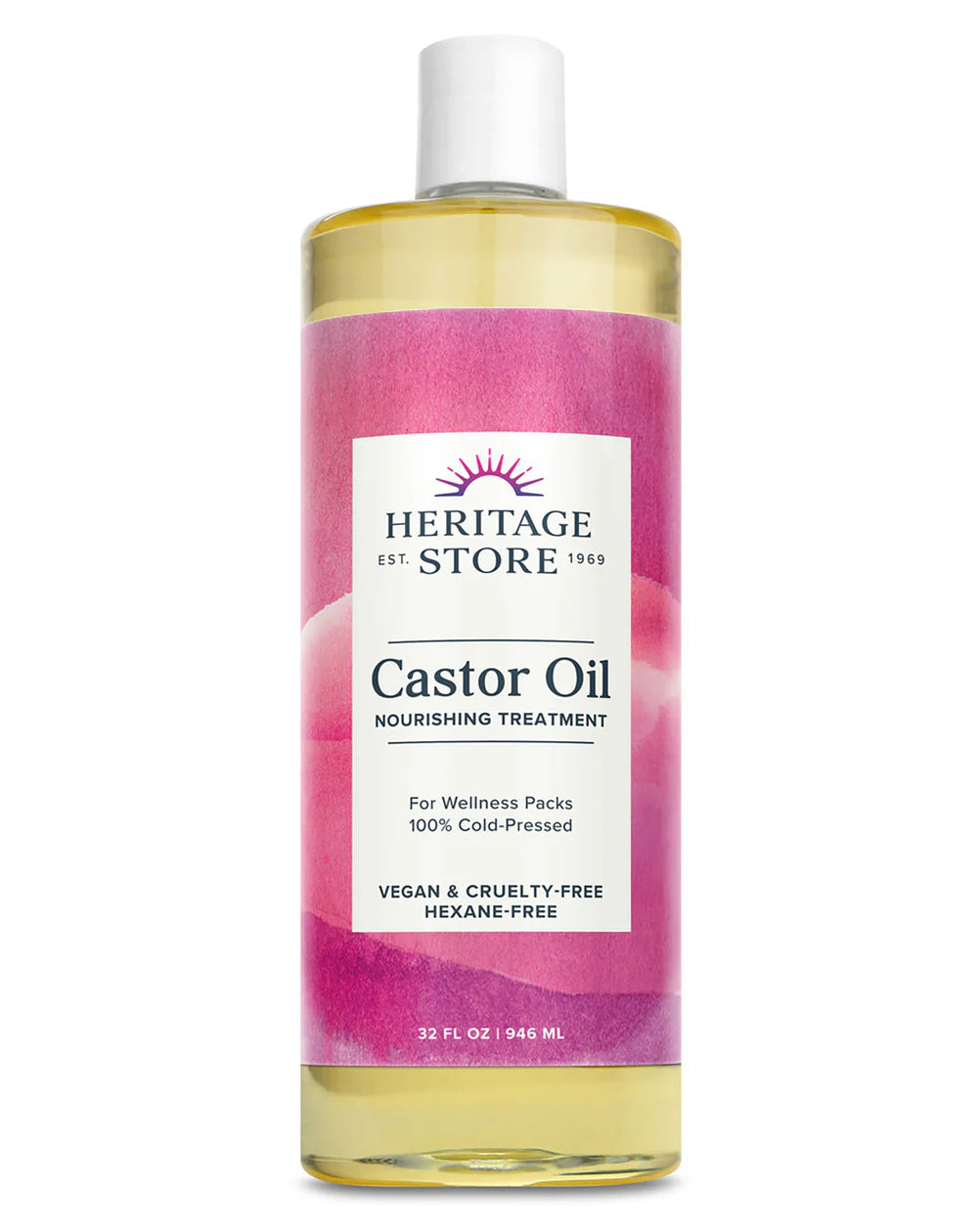 Heritage Products Castor Oil (32 oz) - Hexane-Free - Cozy Farm 