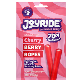 Joy Ride Cndy Ropes Chrry Brry, 3.5 oz (Pack of 10) - Chewy Candy Ropes