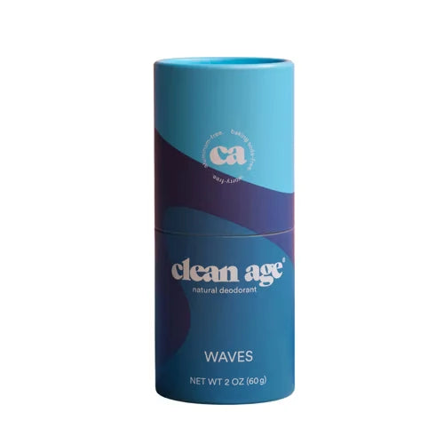 Clean Age Deodorant Natural Waves - 2 Oz - Cozy Farm 