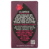 Clipper tea package with text and branding on a white background