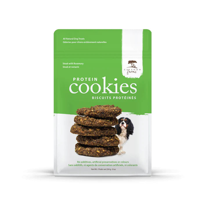 Caledon Farms DG Treat Rosemary Steak Protein Cookie (Pack of 4-8 Oz) - Cozy Farm 