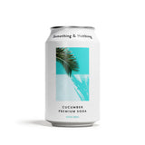 Something & Nothing - Cucumber Soda Premium, 12 fl oz (Pack of 12) - Refreshing Sparkling Beverage